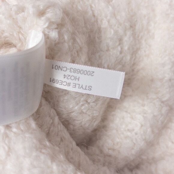 J Crew Turtleneck Sweater Boucle Yarn Wool Ivory Soft Cozy Women’s Small NWT - Picture 7 of 7
